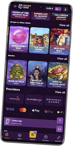 Speel Duckysino Casino op je telefoon